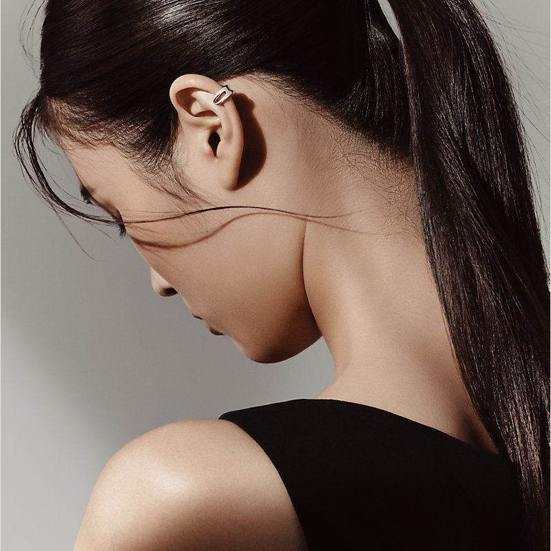 Mono bijou d'oreille Chaîne d'ancre Punk | Hermès Luxembourg